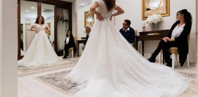 Il momento della scelta dell'abito da sposa